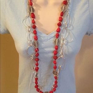 Premier Designs Red Salsa necklace